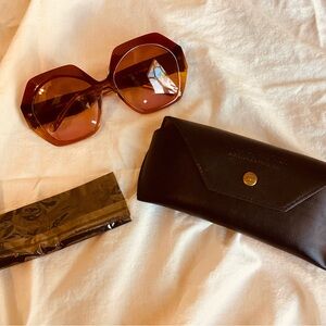 Stylish Brown Sunglasses with Black Case